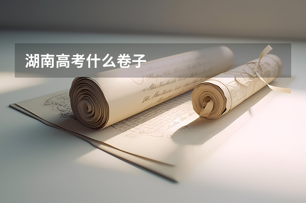 湖南高考什么卷子