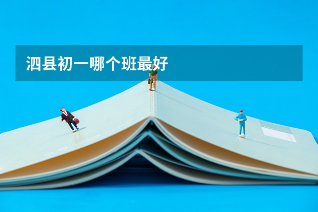 泗县初一哪个班最好