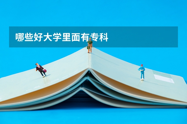 哪些好大学里面有专科