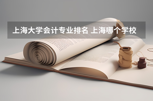 上海大学会计专业排名 上海哪个学校的会计最好
