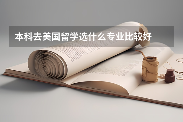 本科去美国留学选什么专业比较好