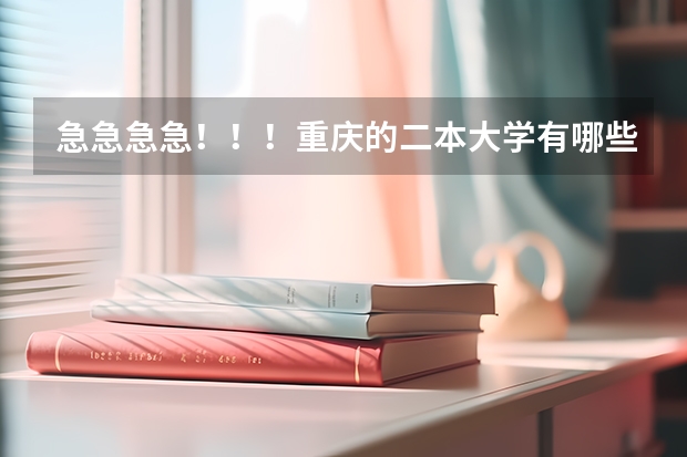 急急急急!!!重庆的二本大学有哪些?