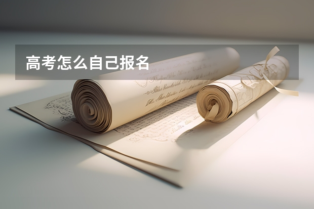 高考怎么自己报名