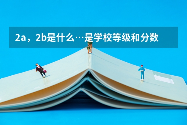 2a,2b是什么…是学校等级和分数线等级的区别吗