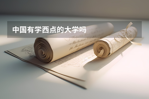中国有学西点的大学吗