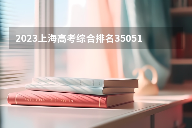 2023上海高考综合排名35051的考生报什么大学合适