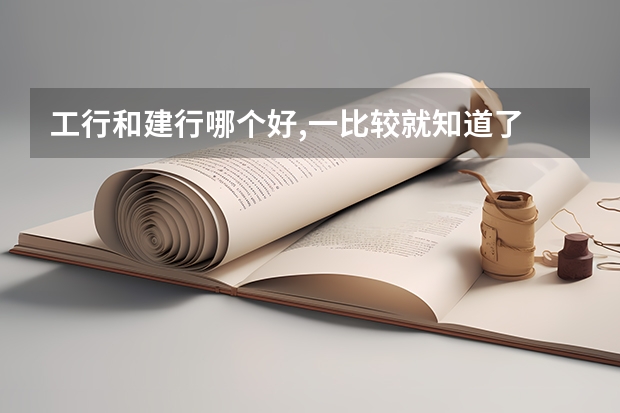 工行和建行哪个好,一比较就知道了