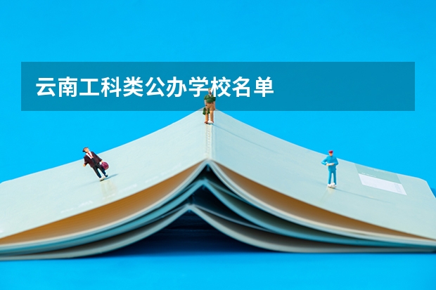 云南工科类公办学校名单